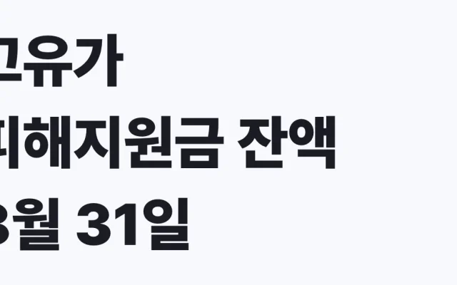 고유가 피해지원금 잔액 8월 31일 소멸, 나도 대상인지 확인