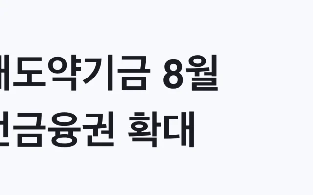 새도약기금 8월 전금융권 확대 23만명 추심중단 대상 확인