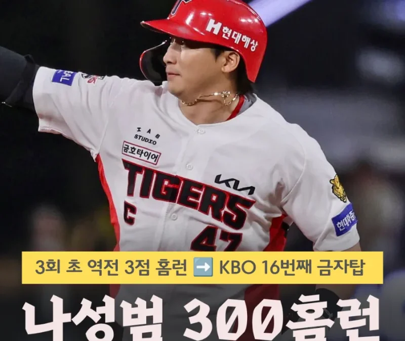 나성범 300홈런 총정리 : KBO 역대 16번째, 400홈런과 은퇴관까지