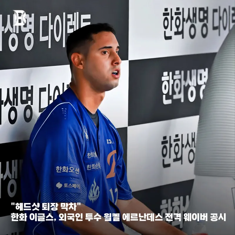 한화 에르난데스 웨이버 공시 총정리, 헤드샷 퇴장부터 대체 외국인 투수 전망까지