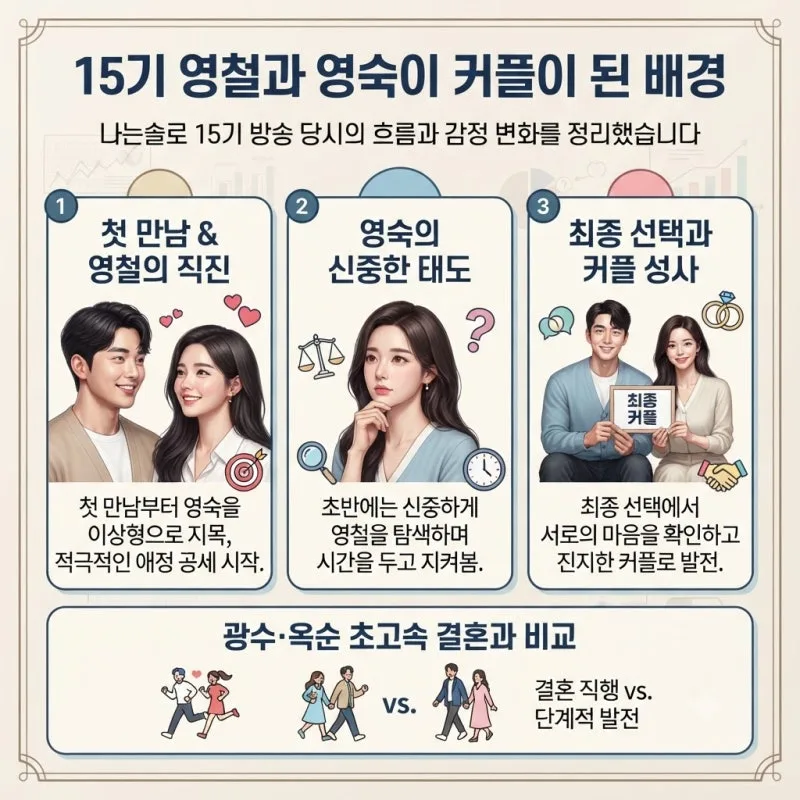 나는솔로 15기 영철 결혼 발표, 영숙 결별부터 청첩장 모임까지 총정리