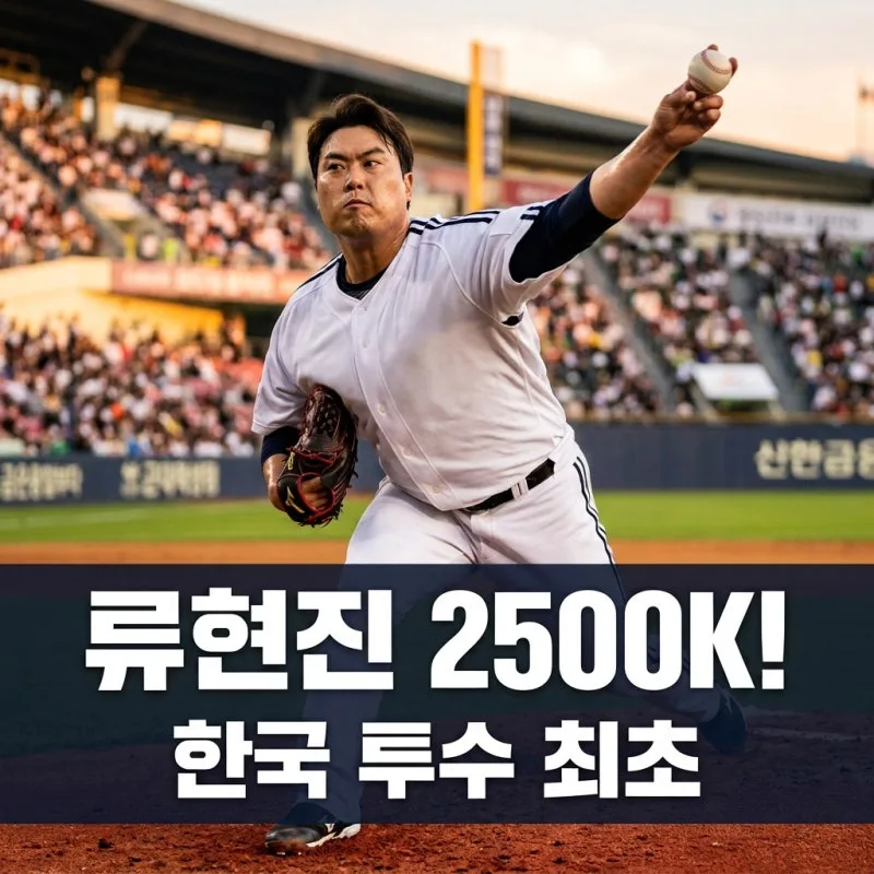 류현진 한미 통산 2500탈삼진 달성 총정리 (기록 수치·양현종 송진우 김광현 비교·7월 19일 키움전 내용)