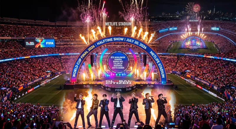BTS 월드컵 하프타임쇼 총정리, 슈가 붉은악마 패치·지민 7번 의상까지