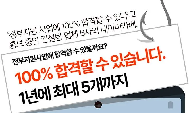 정부지원금 허위광고 사기 수법 총정리 — 기업마당·정부24로 진짜 가려내는 법