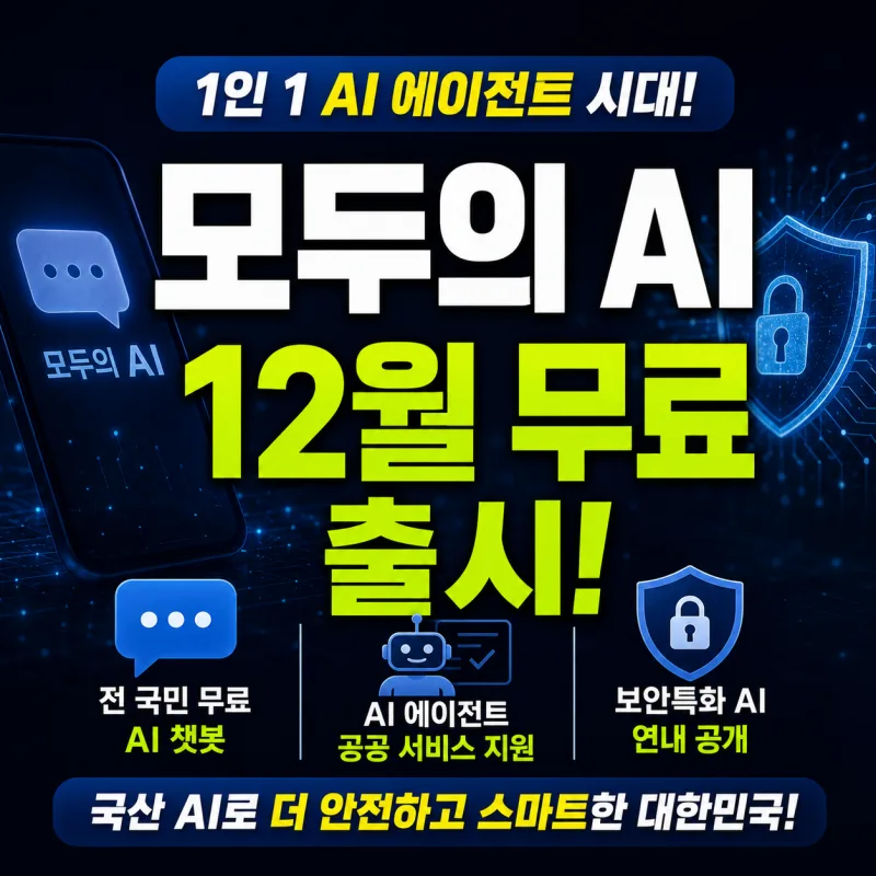모두의 AI 2026 총정리 — 12월 무료 챗봇 출시, 청년지원금·장학금 신청 대행까지