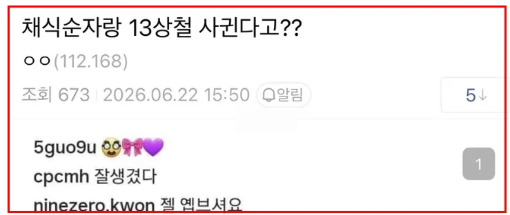 나솔사계 24기 채식순자 13기 상철 열애설 총정리, 방송 결말부터 인생네컷 댓글까지