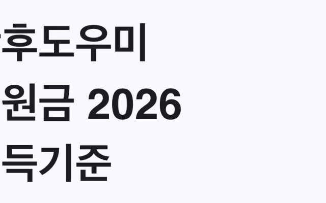 산후도우미 지원금 2026 소득기준, 나도 대상?